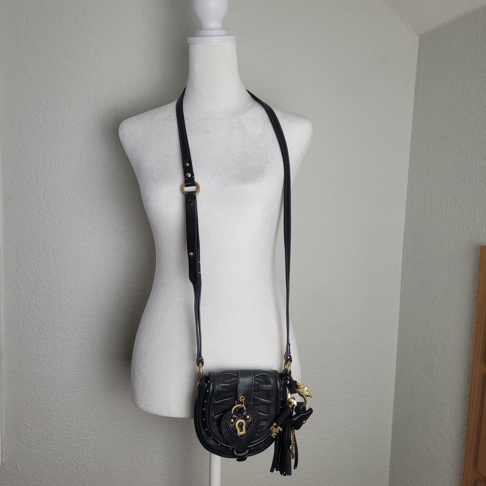 Juicy Couture Black Crossbody Bag with Gold Accents - Picture 3 of 13